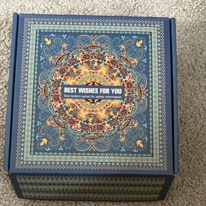 Decorative Blue and Orange Box